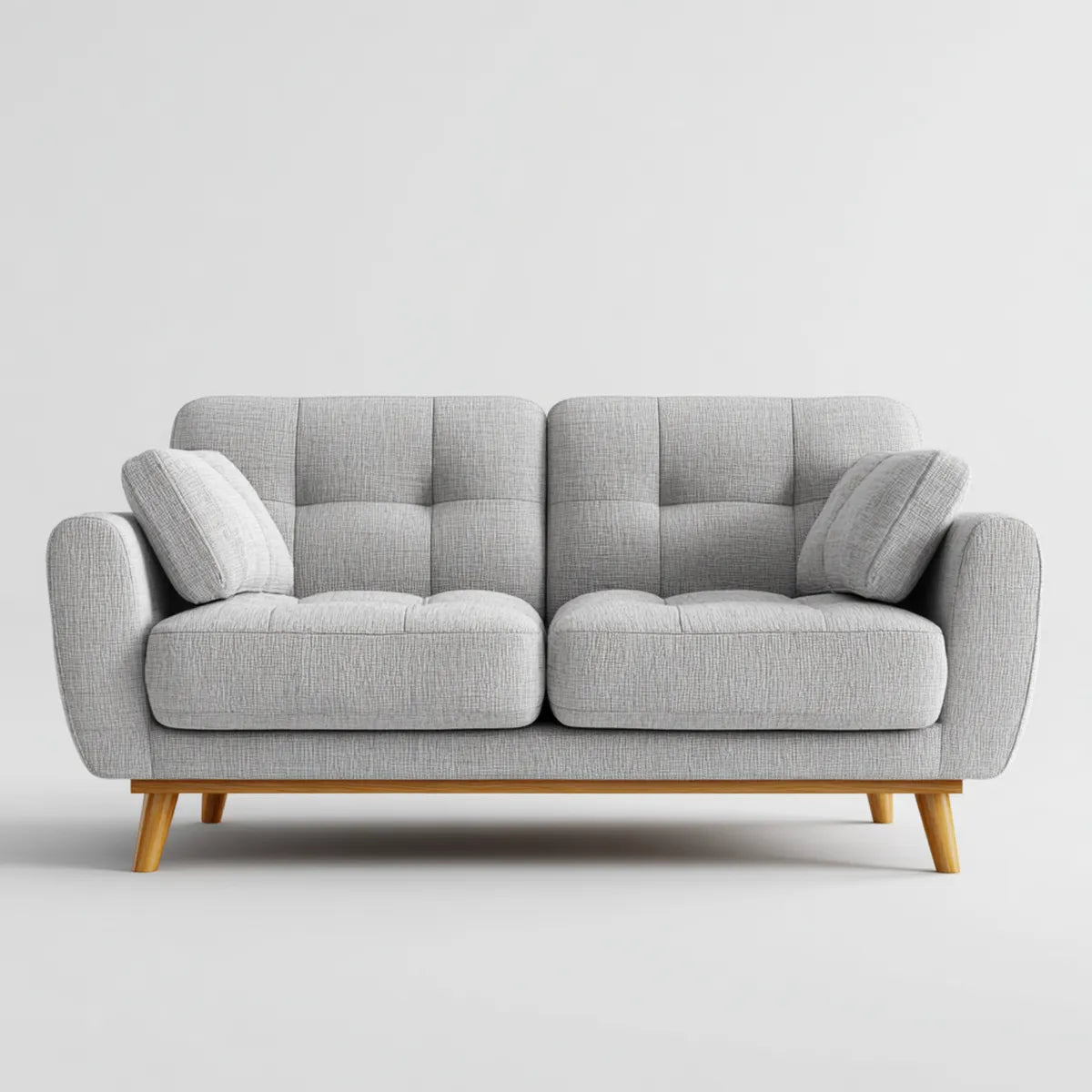 Sofa, 2 fotela jasnoszara 180 x 85 x 88 cm poliestrowe szkło proste