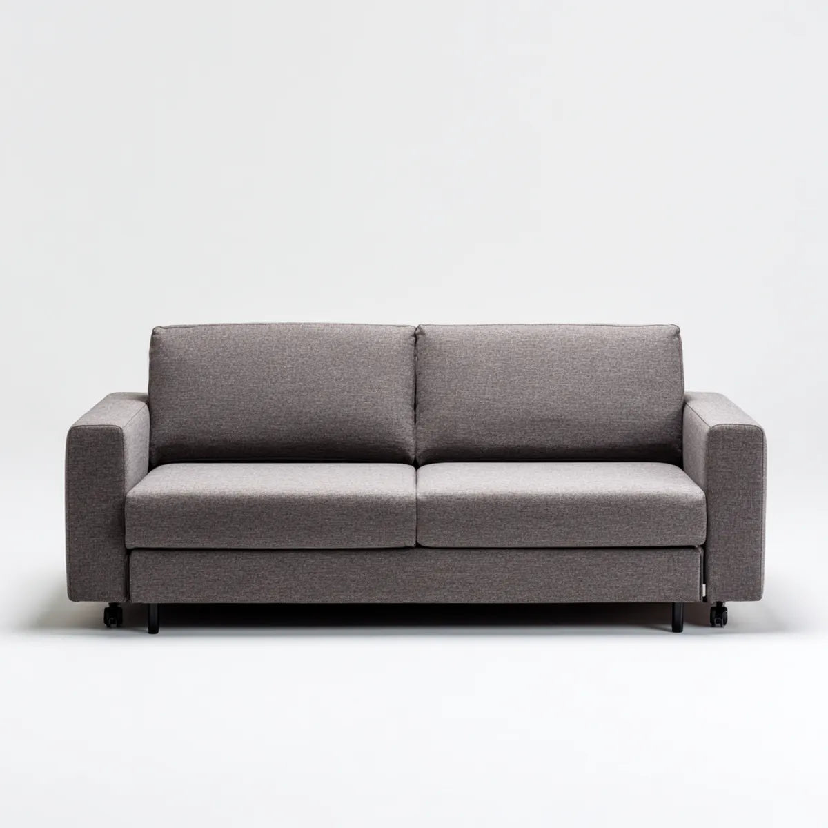 Sofa, 2 fotela szara sofa w prostokątnym poliestrze 180 x 85 x 85 cm