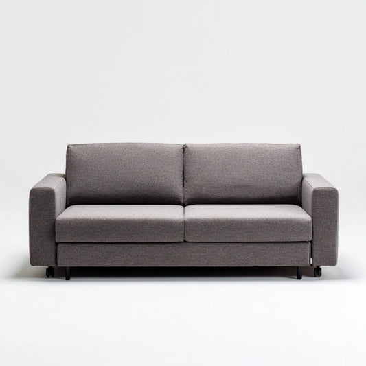 Sofa, 2 fotela szara sofa w prostokątnym poliestrze 180 x 85 x 85 cm