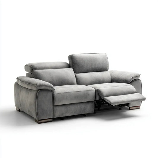 Sofa, 2-osobowa sofa relaksująca w poliestrowym kształcie prostym 180 x 98 x 100 cm